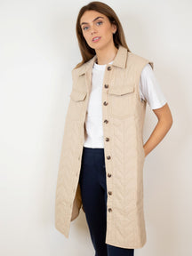 Magda Lang Quilted Vest - Nomad