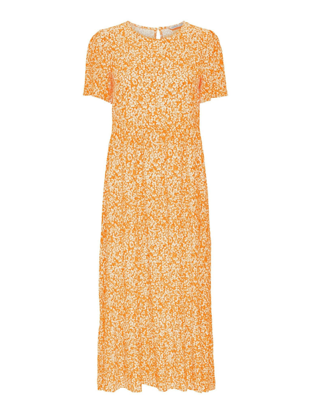 Robe Midi Malle - orange floral