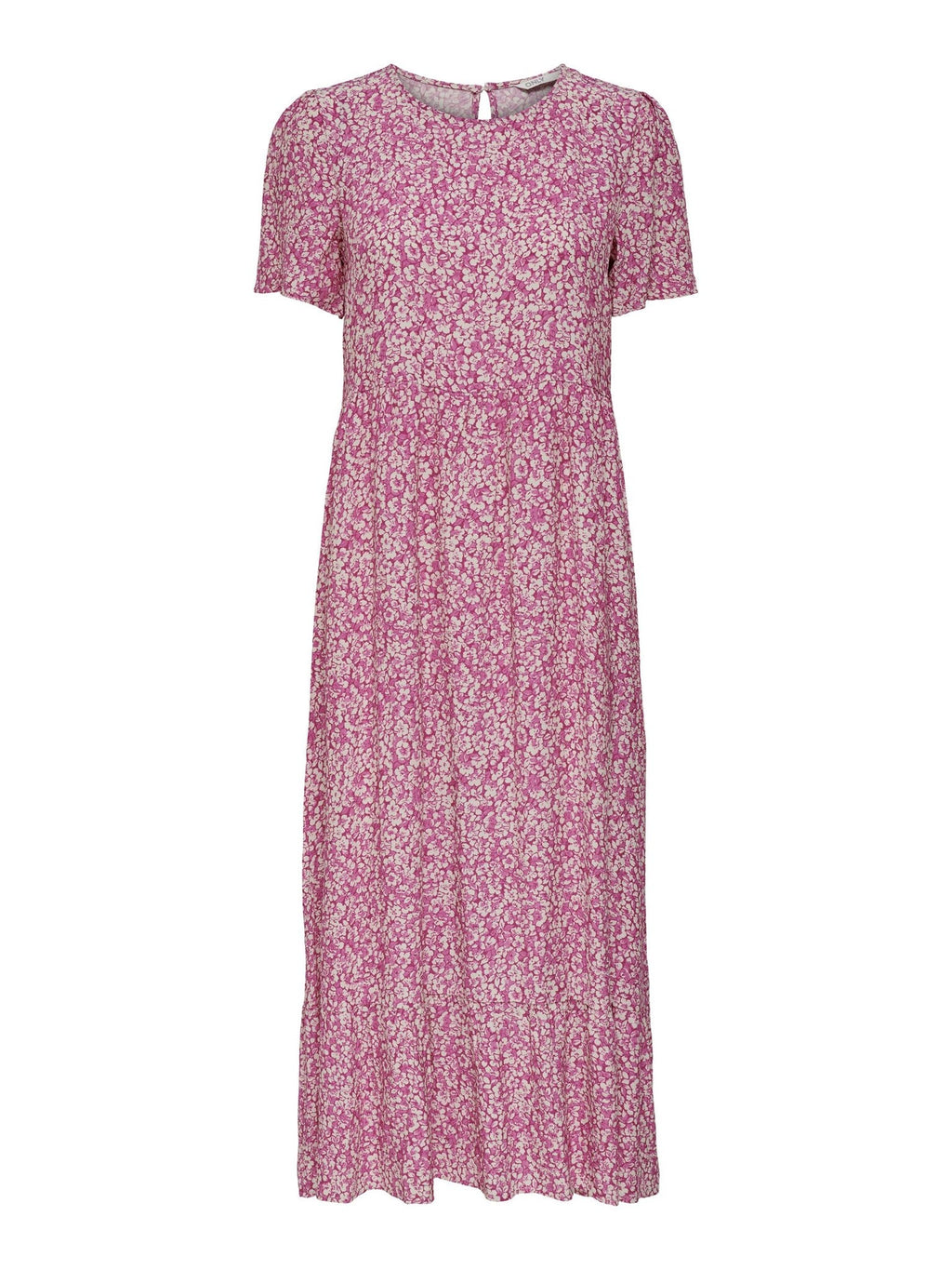 Robe midi malle - rose floral