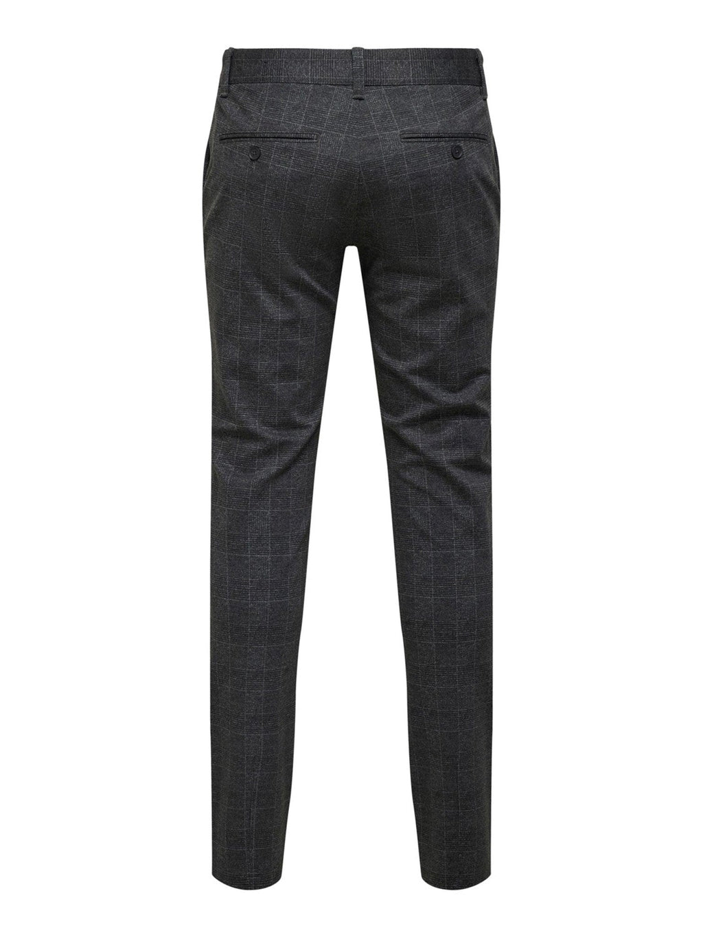 Mark Check Pants - noir