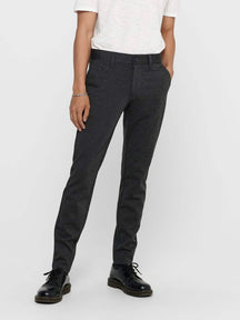 Mark Pants - Gris foncé (pantalon extensible)