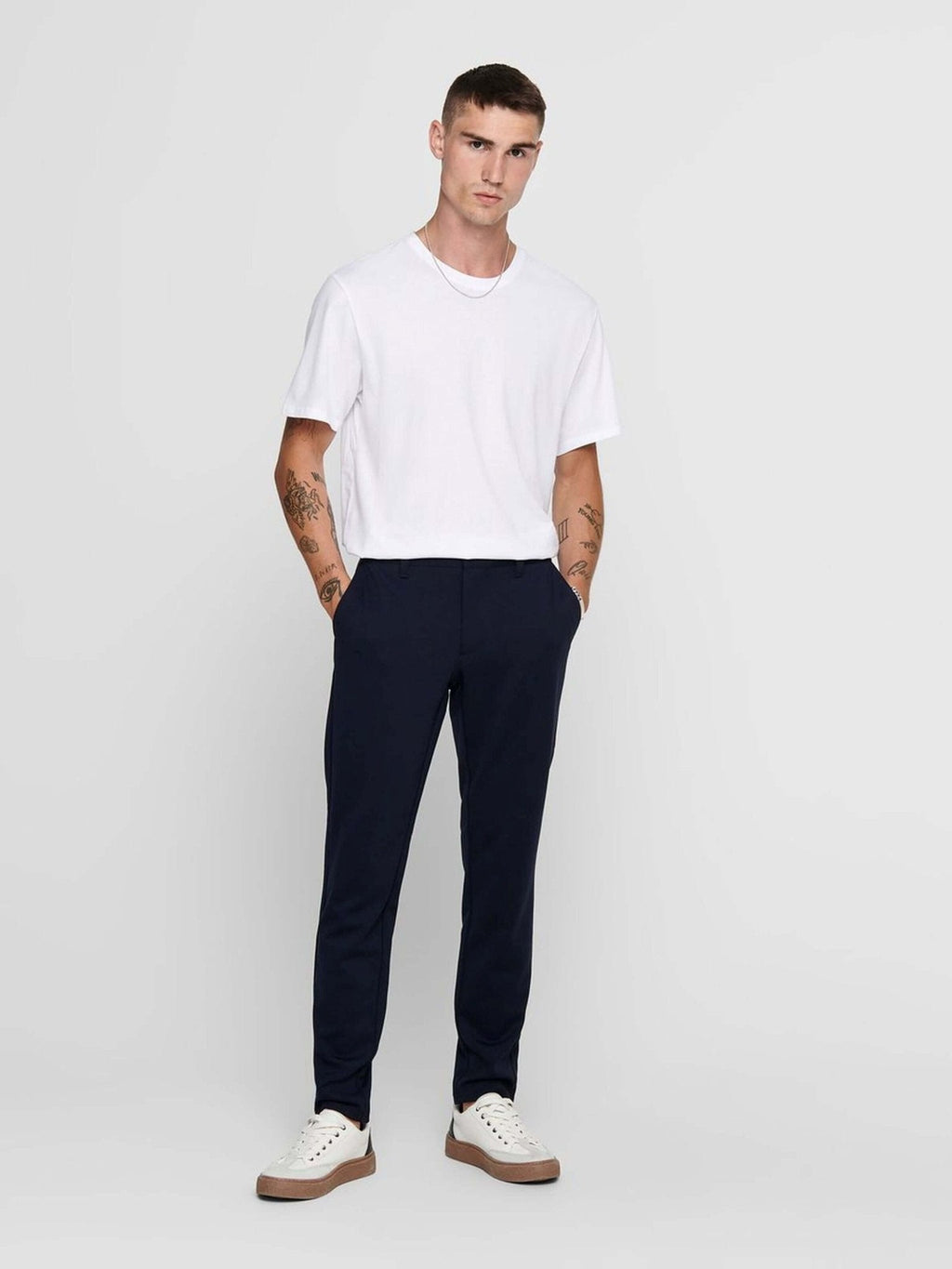 Mark Pants - Marine (pantalon extensible)