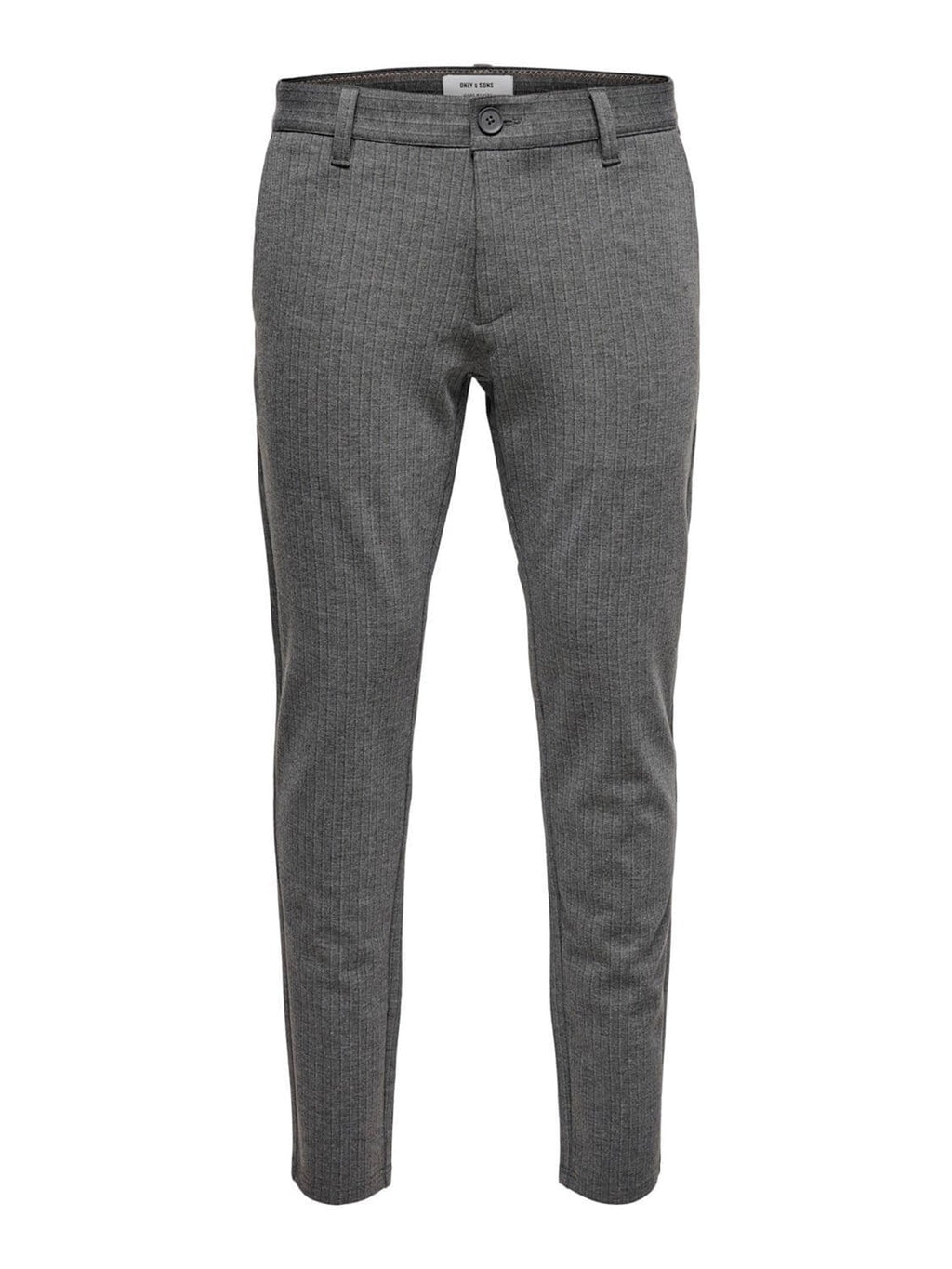 Mark pantalon - gris rayé (pantalon extensible)