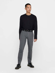 Mark Pants Stripy - Gris clair