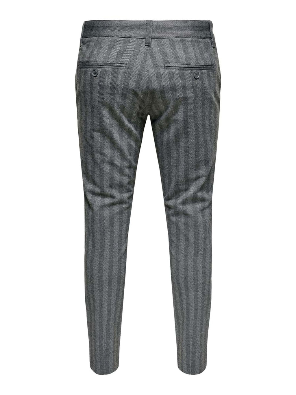 Mark Pants Stripy - Gris clair