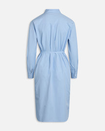 Morika Long Shirt Dress - Medium Blue