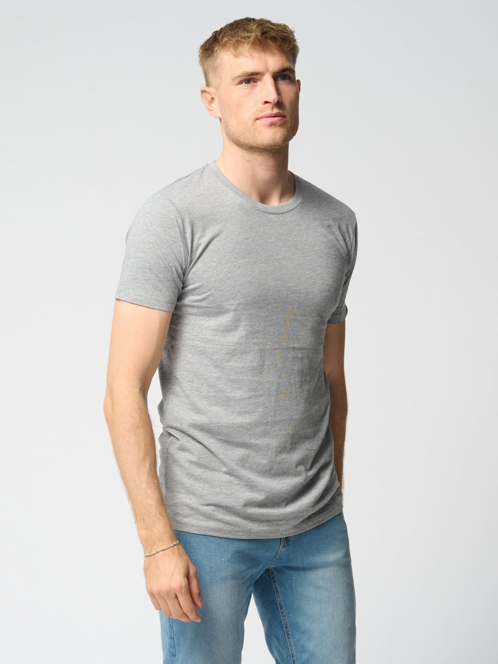 T-shirt musculaire - gris clair