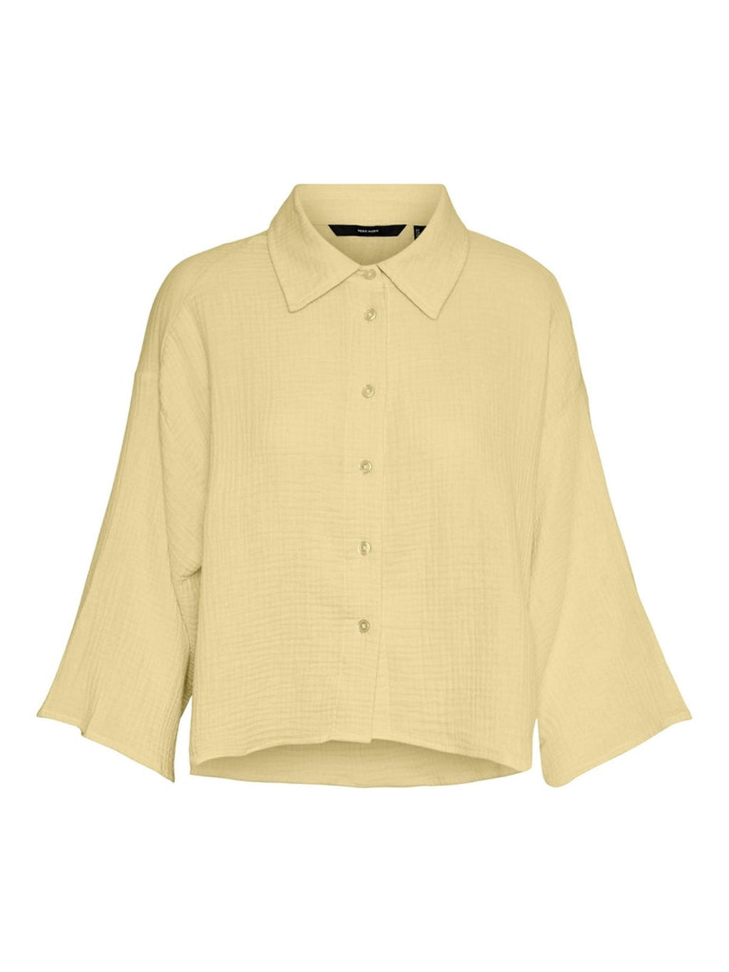 Natali 3/4 Crop Shirt - citron meringue