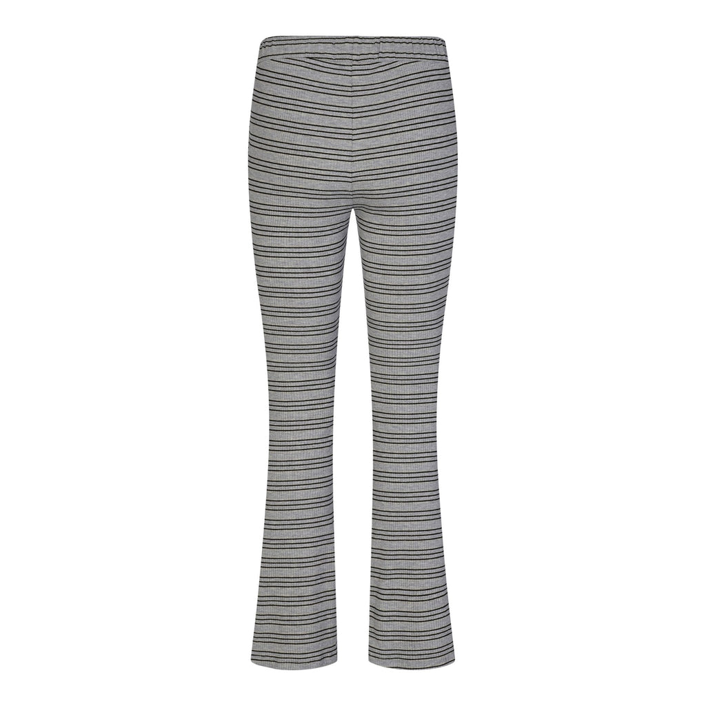 Natalia Flair Pants - Grey Gold Lurex