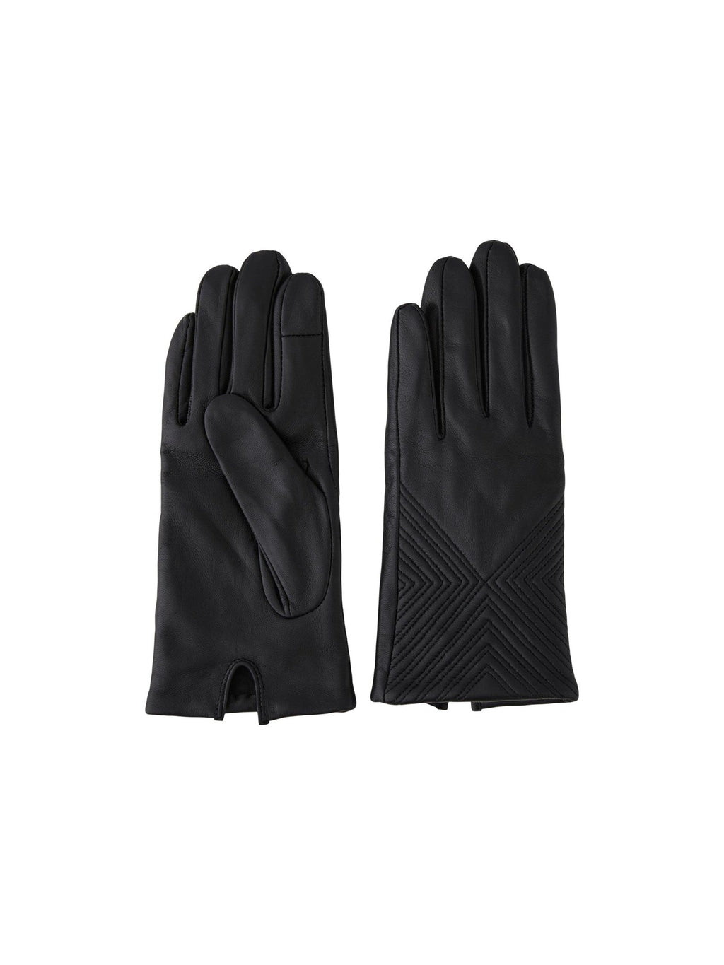 Gants en cuir Navia - Noir