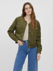 Nella Short Jacket - Olive foncé