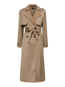 Nikkie Long Belt Trenchcoat - Silver Fink