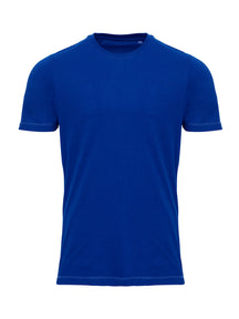 T-shirt de base biologique - bleu
