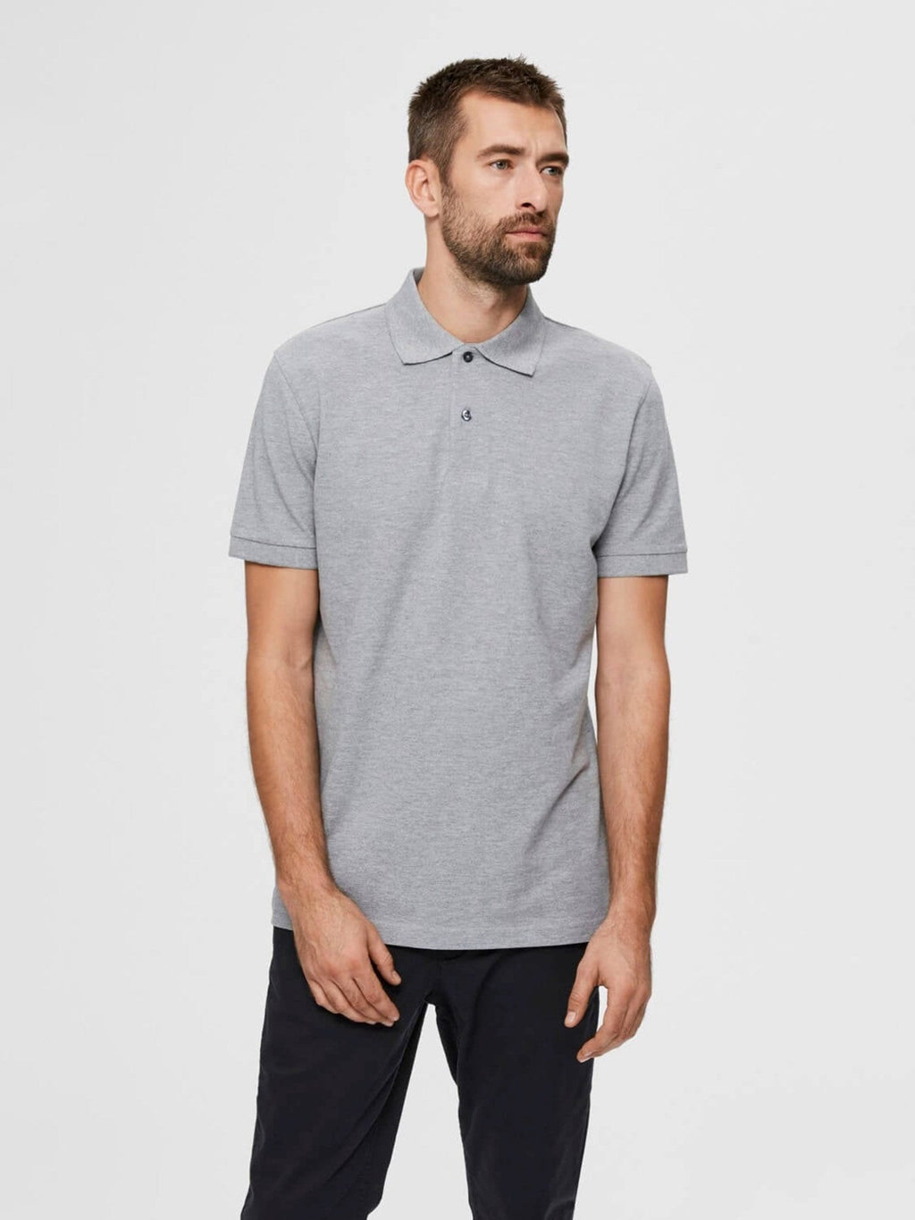Organic polo shirt - Gray