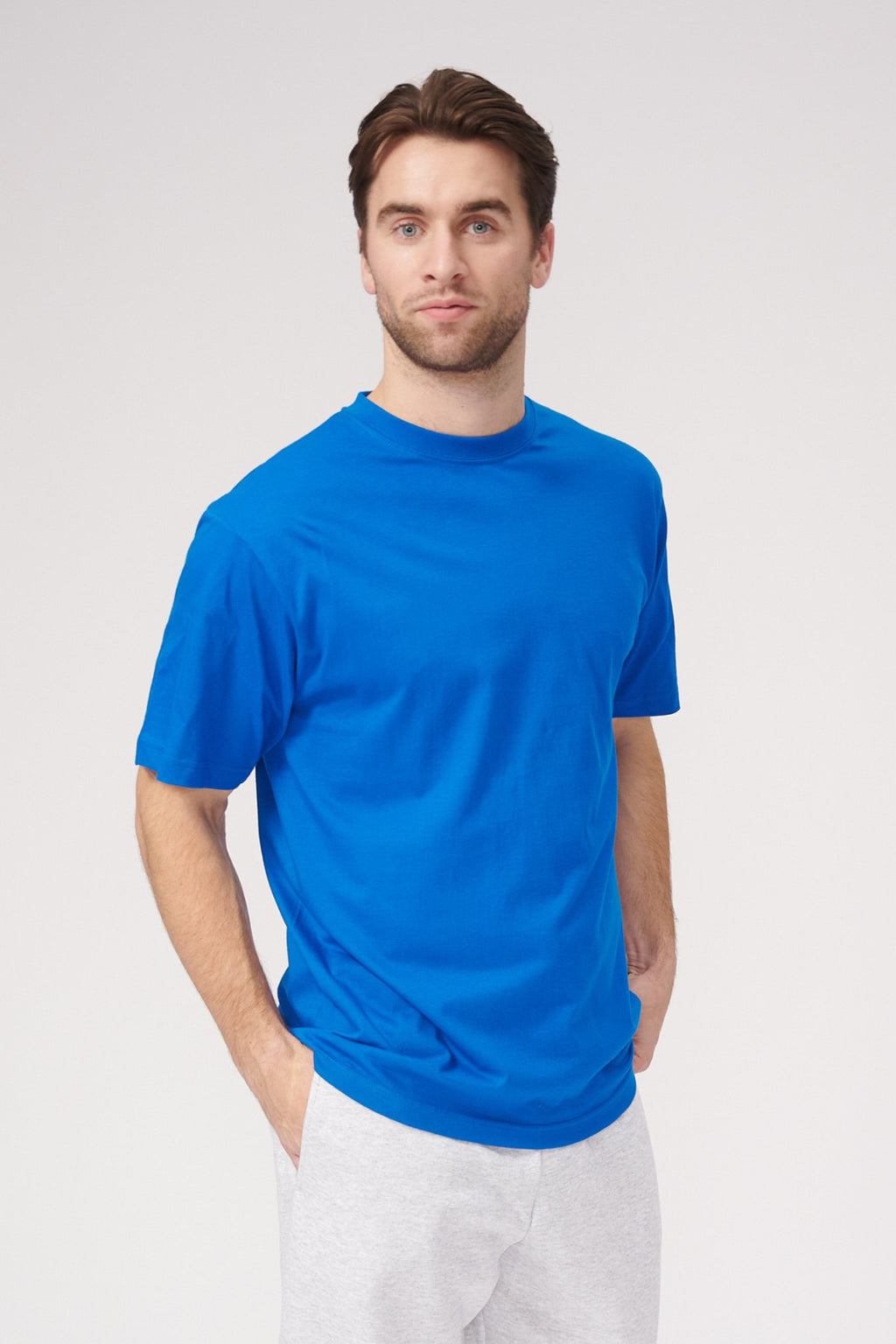 T-shirt surdimensionné - bleu suédois
