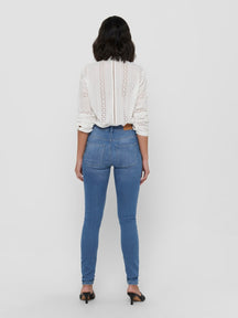 Jeans de performance - bleu clair (taille haute)