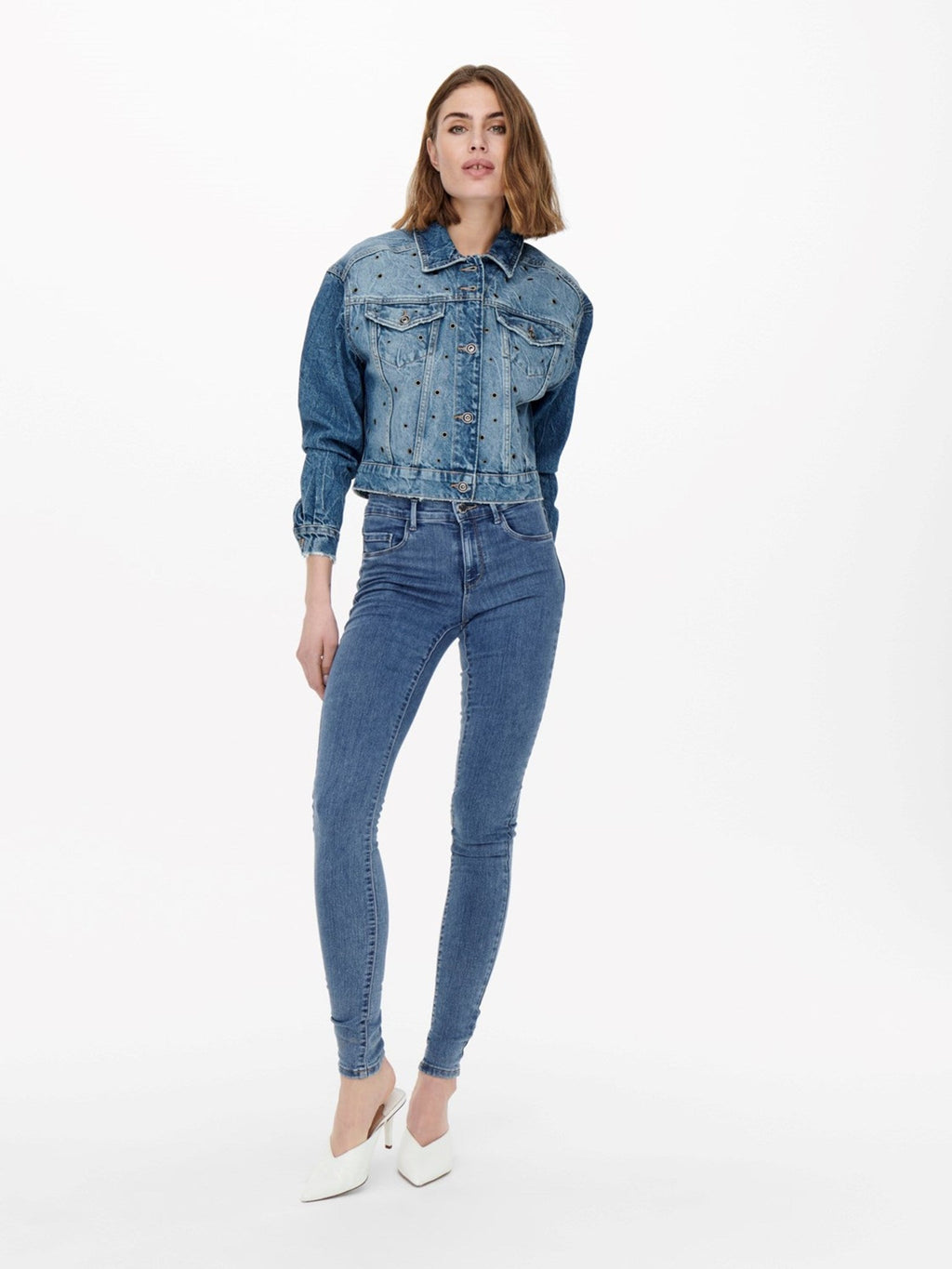 Jeans skinny fit de pluie - bleu denim