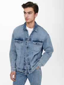 Veste de camion Rick - Denim bleu