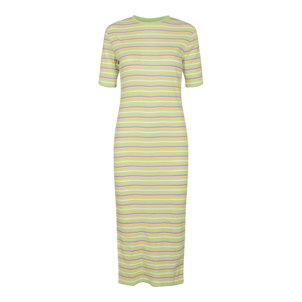 Roberta Dress - Mint Stripe