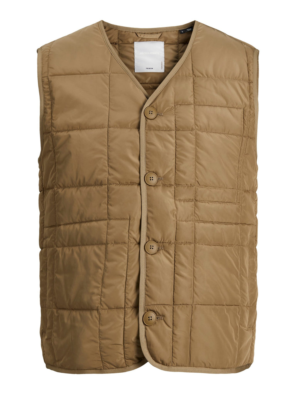 Gilet monteuré rocco - khaki