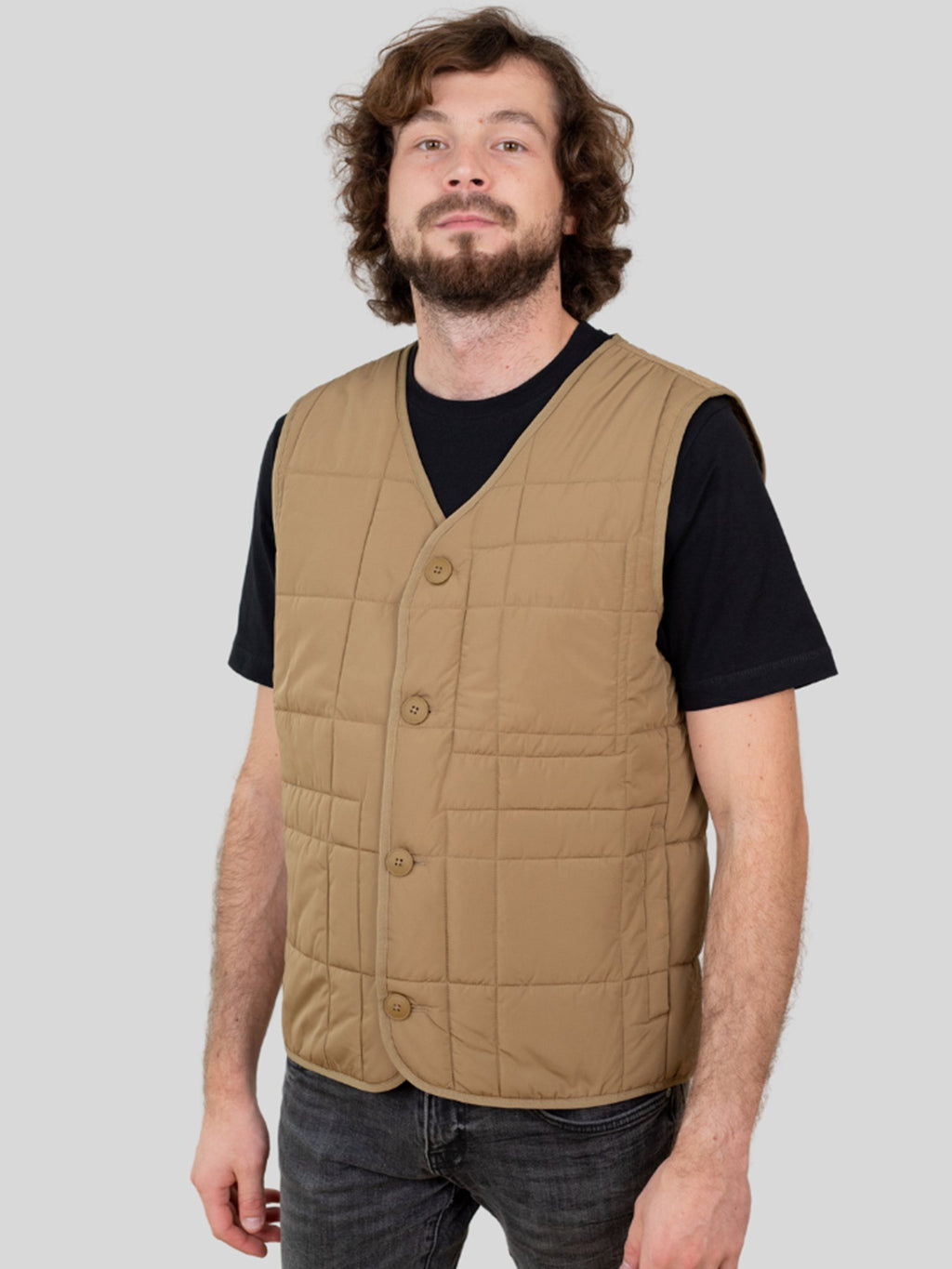 Gilet monteuré rocco - khaki