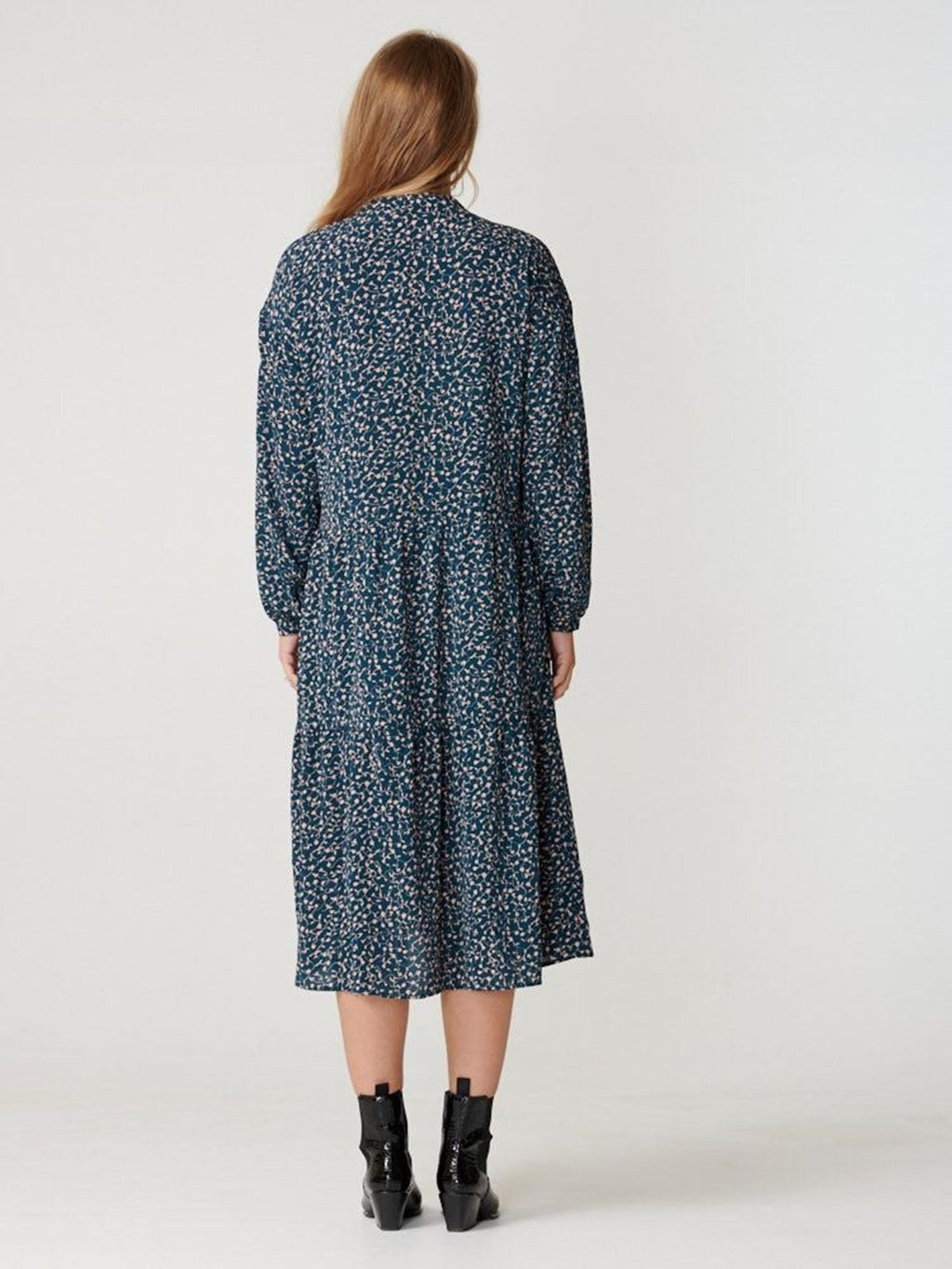 Sara long-sleeved dress - Green