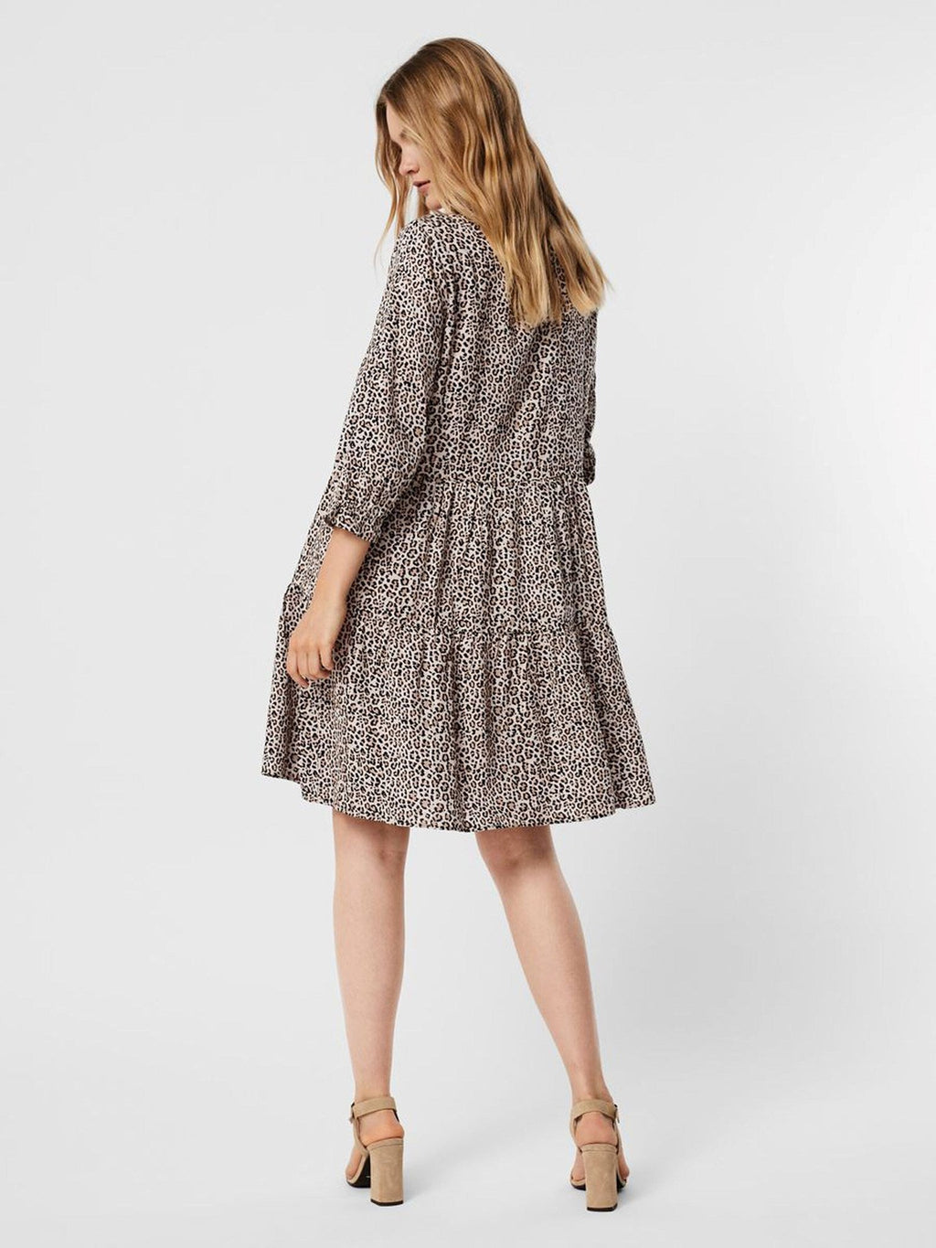 Simone Mini Robe - Leopard