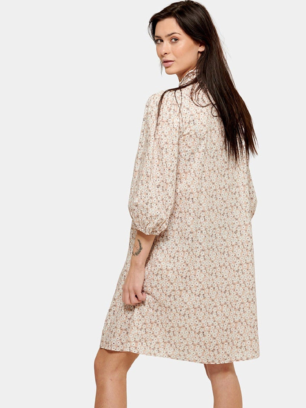 Robe de chemise Sofie - floral beige