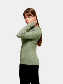 Soft Doffy Knit - Fit Green Melange