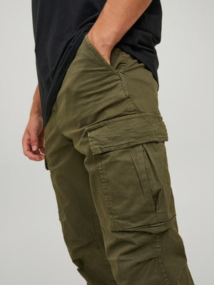 Space Tucker Pants - Olive Night - TeeShoppen Group™ - Pants - Jack & Jones