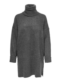 Tatiana Roll Neck Pullover - Gris foncé