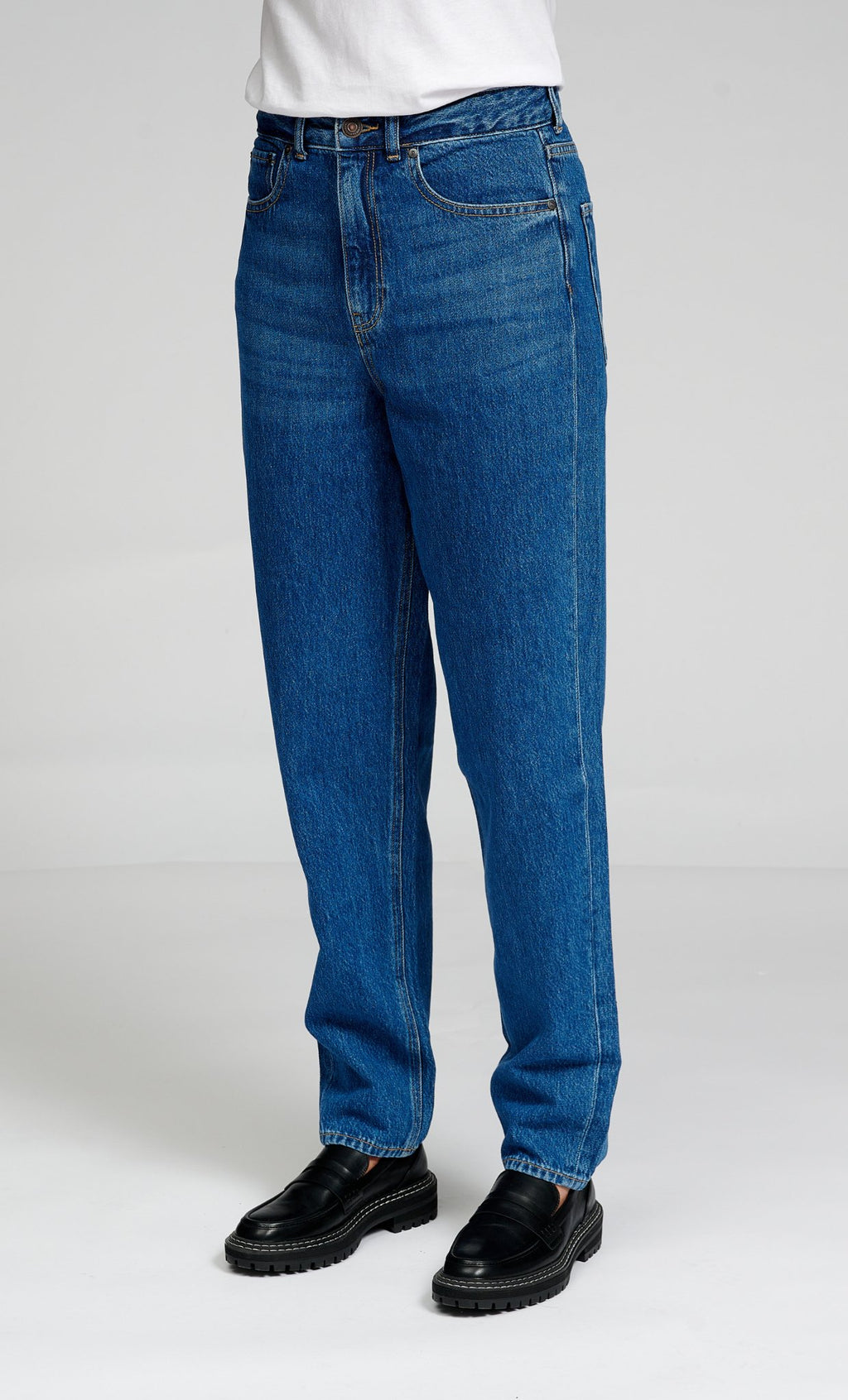 The Original Performance Mom Jeans - Medium Blue Denim