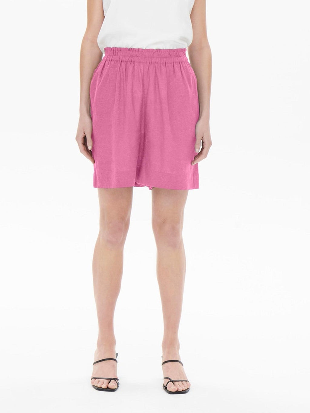 Shorts en lin Tokyo - Sachet Pink