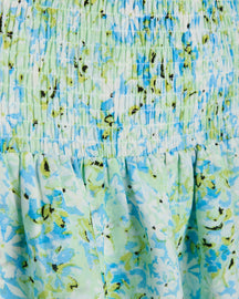 Veia Skirt - Blue/Green Flower