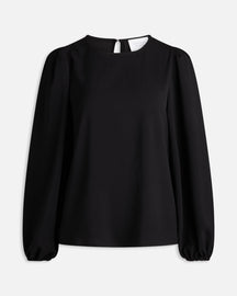 Blouse Vella à manches longues - noir