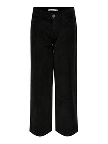 Pantalon large du cordon Vera - noir