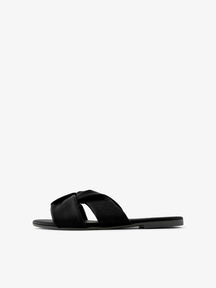 Viki Leather Sandal - Black