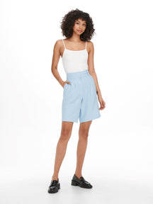 Shorts violets - bleu en cachemire