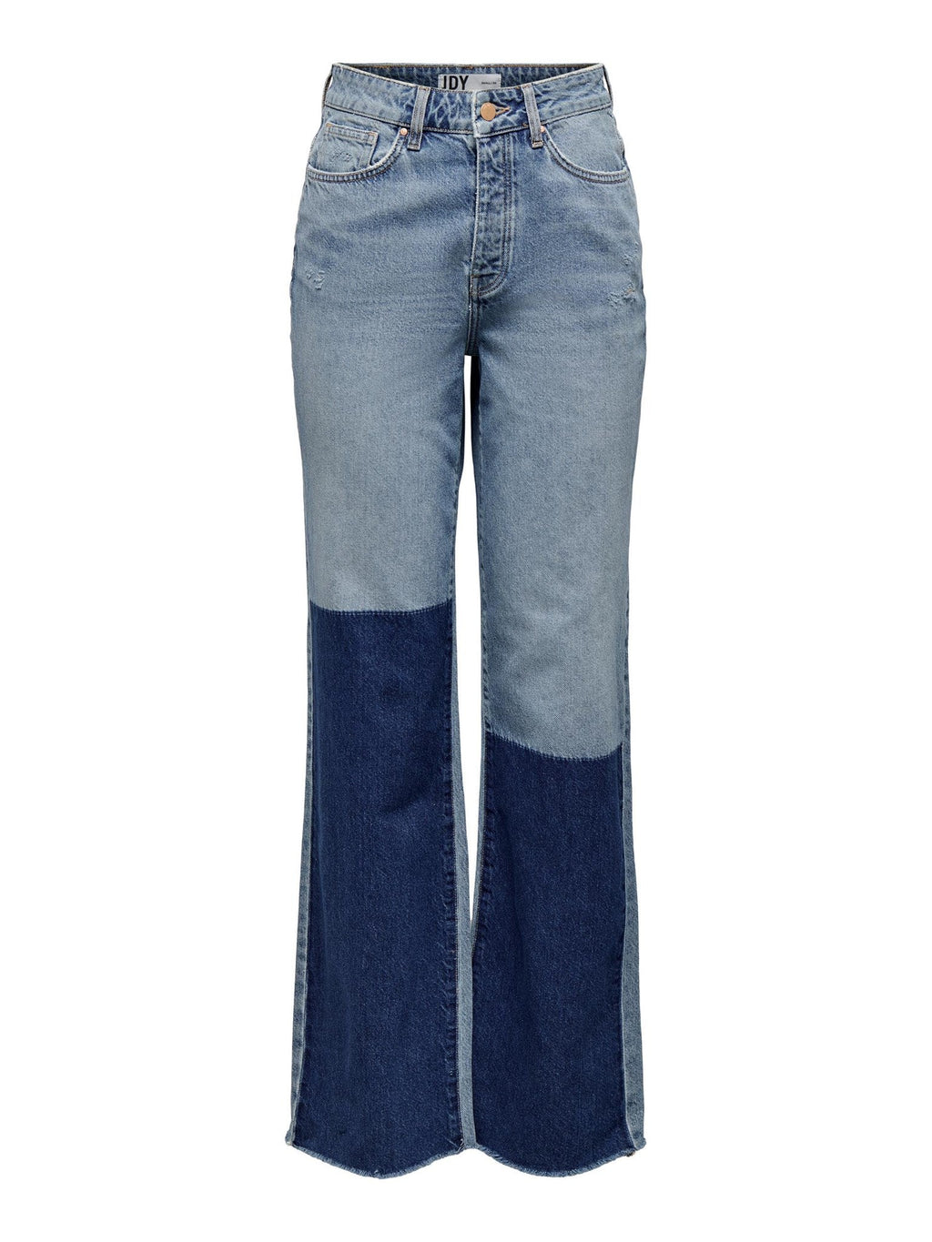 Zikka Color Block Pants - Medium Blue Denim